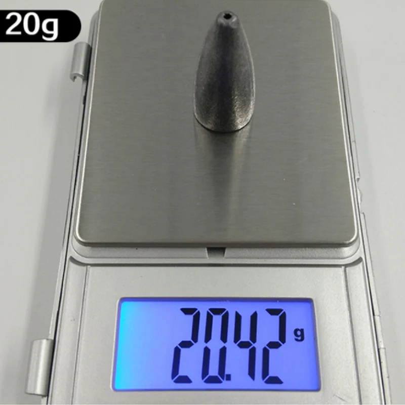 20g 10 шт./упак. опускается на дно свинцовый грузик пуля кулона на открытом воздухе море океан рыболовные снасти для рыбалки 3,5g 5,0g 7,0 г, 10 г, 14 г, 20 г - Цвет: 20g