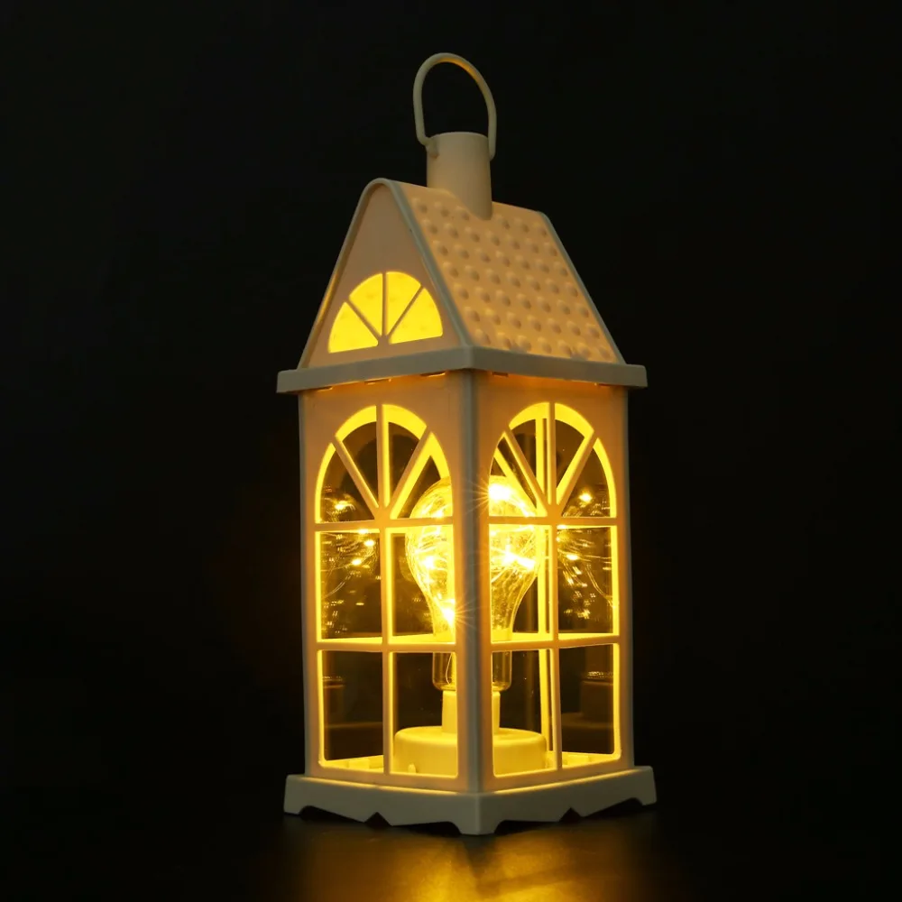 Europe 14&quot Tall Decorative Bulb Lantern 10-LED Copper Wire String Light Hanging Lamp For Courtyard | Лампы и освещение