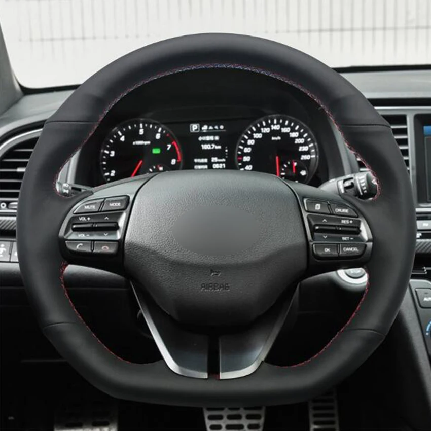 Искусственная кожа черный цвет для Hyundai Elantra 4 2016 2017 2018 2019 Ioniq | Автомобили и