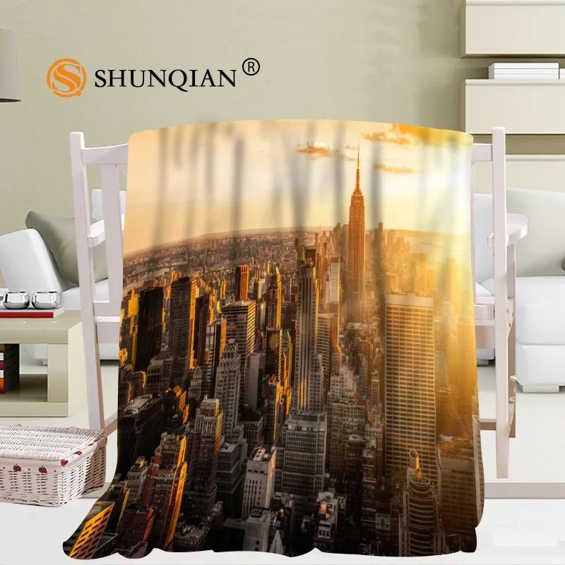 Prezzo New York City Coperta Morbida Divano Letto Fai Da Te Coperta Da Tiro Coperta Personalizzata Calda Per Adulti 68x80Inch50X60Inch40X50Inch