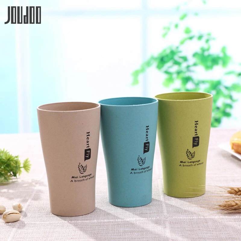 JOUDOO BPA бесплатная чашка для воды домашняя из пшеничной соломы Экологичные