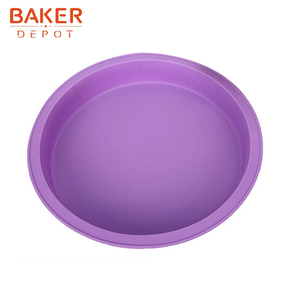 BAKER DEPOT 8 дюймов силиконовая форма для торта Круглый Большой торт Кондитерская выпечка Форма Большая насадка для декорирования тортов хлебная выпечка diy День рождения Свадебная вечеринка