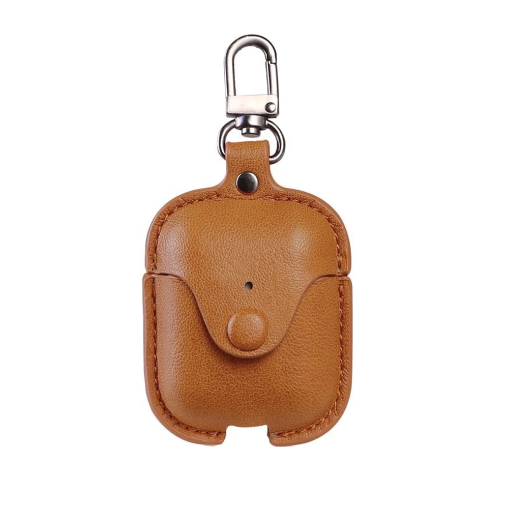 Storage Bag Multicolor Protective Cover Wireless Headphones Simple Ultra Thin Artificial Leather Earphone Case For Airpods 2 | Электроника
