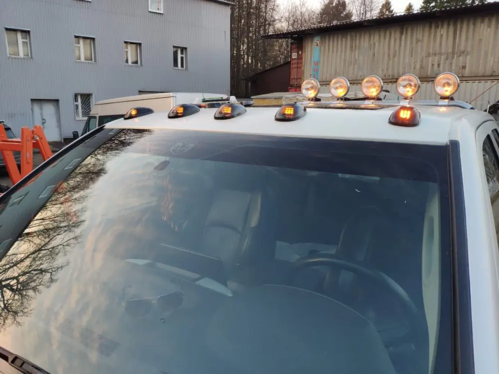 5 шт. янтарные ходовые огни на крышу для Dodge Ram 1500 2500 3500 4500 5500 2003- пикап Внедорожник