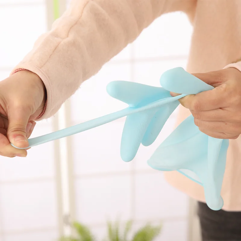 

Rubber Gloves Household Dish Washing Gloves Long Sleeve Cleaning Gloves Latex Silicone Kitchen Gloves