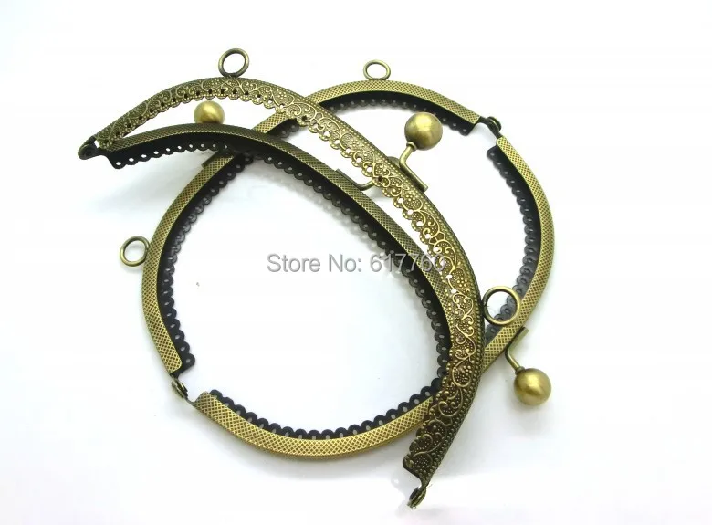 Бесплатная Shipping-1PC, античная бронза, кошелек с бусинами, сумка, металлическая АРКА, рамка, замок с застежкой, 16x9 см (6 2/8 