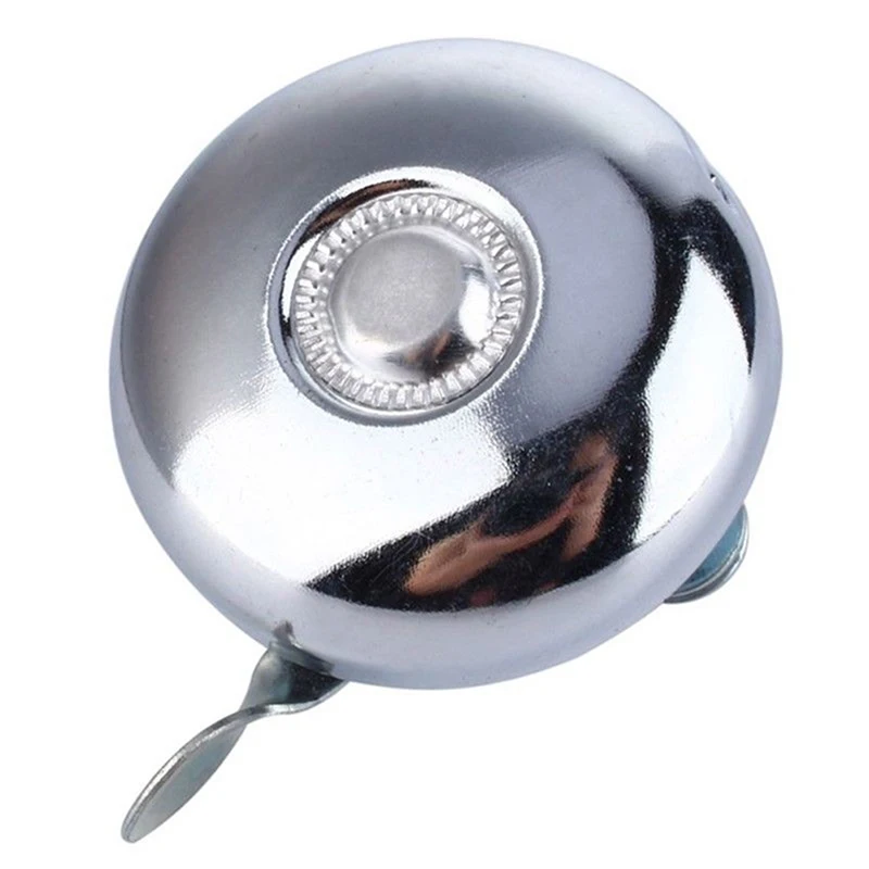 

Safety Metal Bicycle Ring Bike Handlebar Ring Bell Sound Alarm Silver Warn Cycling Accessories Bicycle Bell For Outdoor Sports