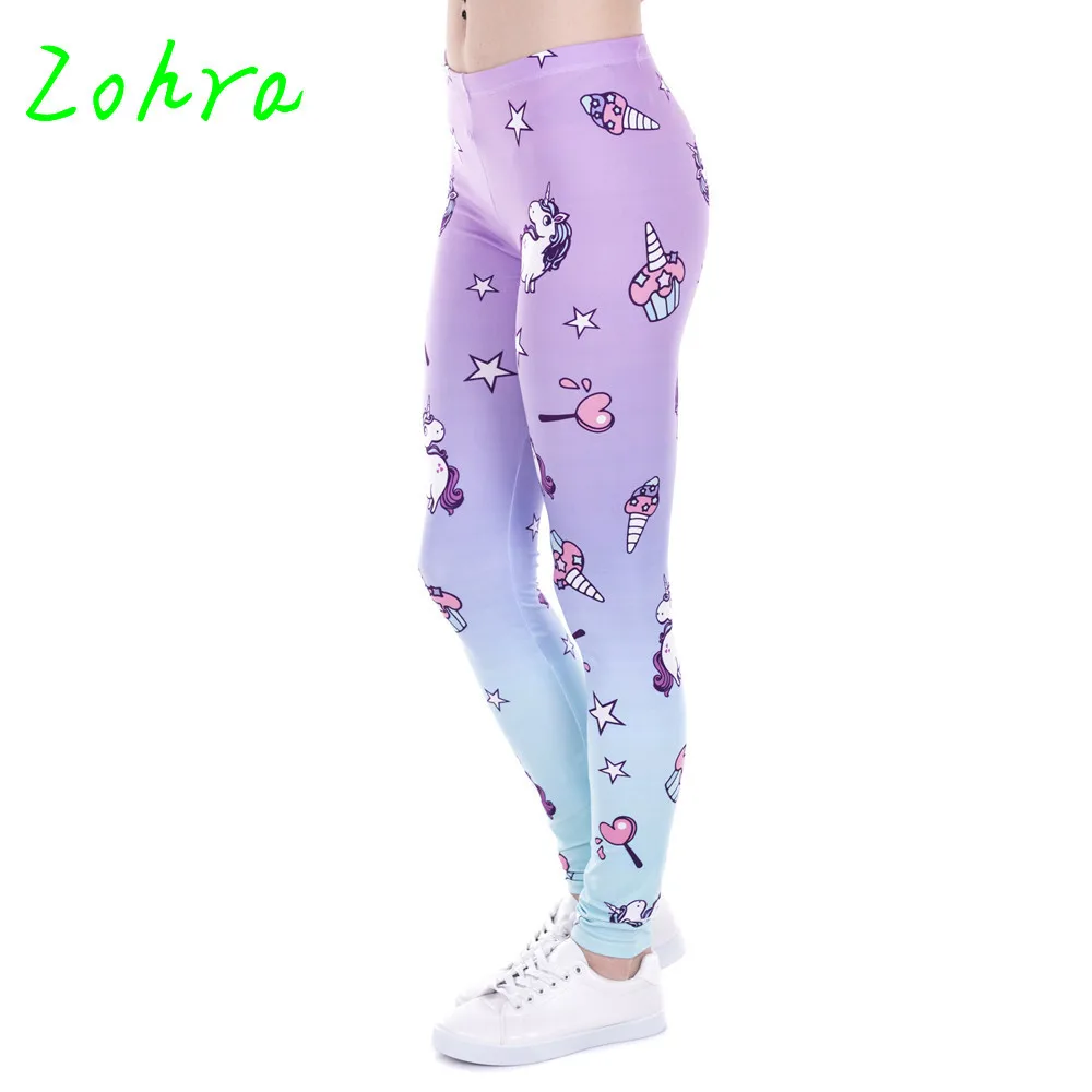 Zohra брендовые новые модные женские леггинсы для тренировок Леггинсы с принтом