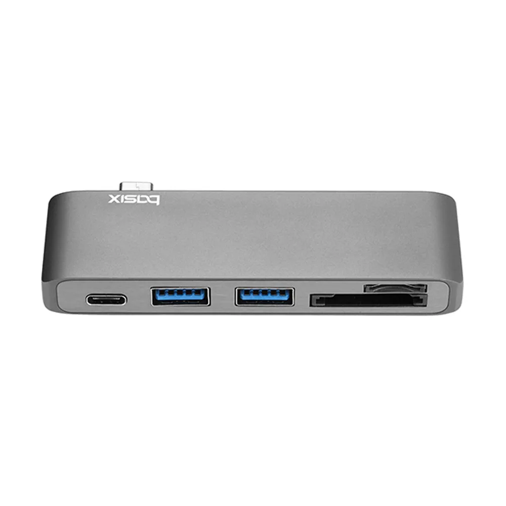 Usb-концентратор CARPRIE из алюминиевого сплава 5 в 1 от Type C до USB3.0 + адаптер-ридер