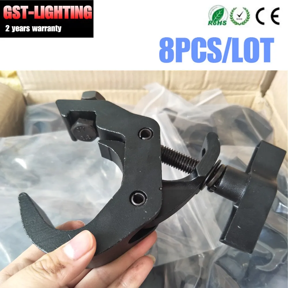 

8pcs Alumimun Alloy Stage Lights Clamp Hanger Bracket Heavy Duty Hook 180kg hold Weight bearing