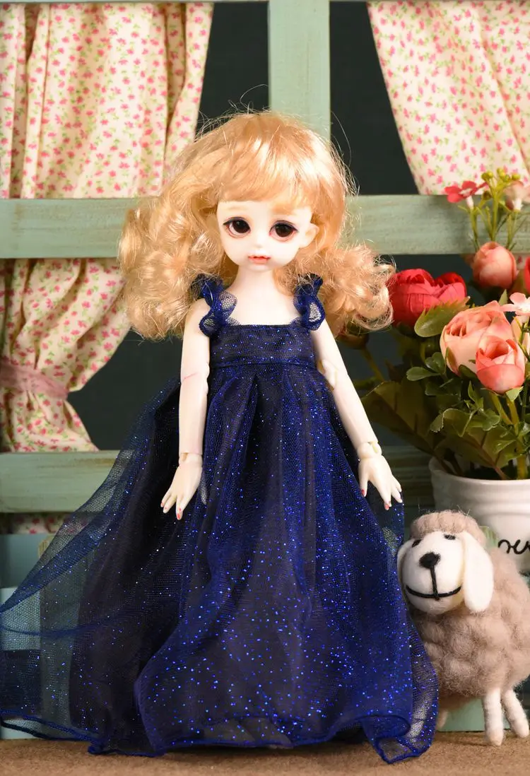 1/6 Кукла Одежда Девушки Принцесса платье черная кружевная юбка DIY игрушки для