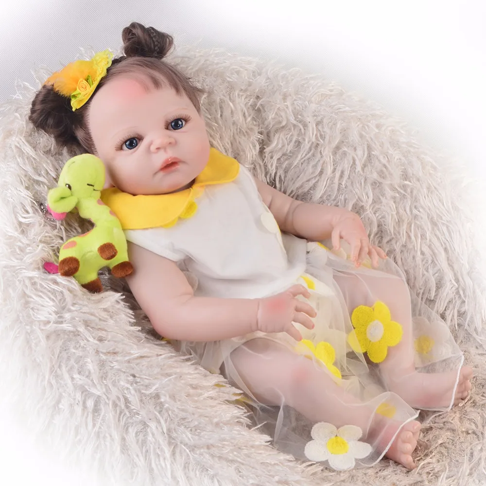 Новая имитация Детская кукла укорененные волосы bebe reborn girl ручной работы