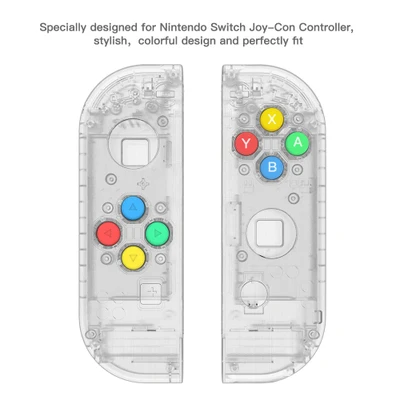 5 комплектов Сделай Сам чехол сменный Прозрачный для консоли joycon L R контроллер