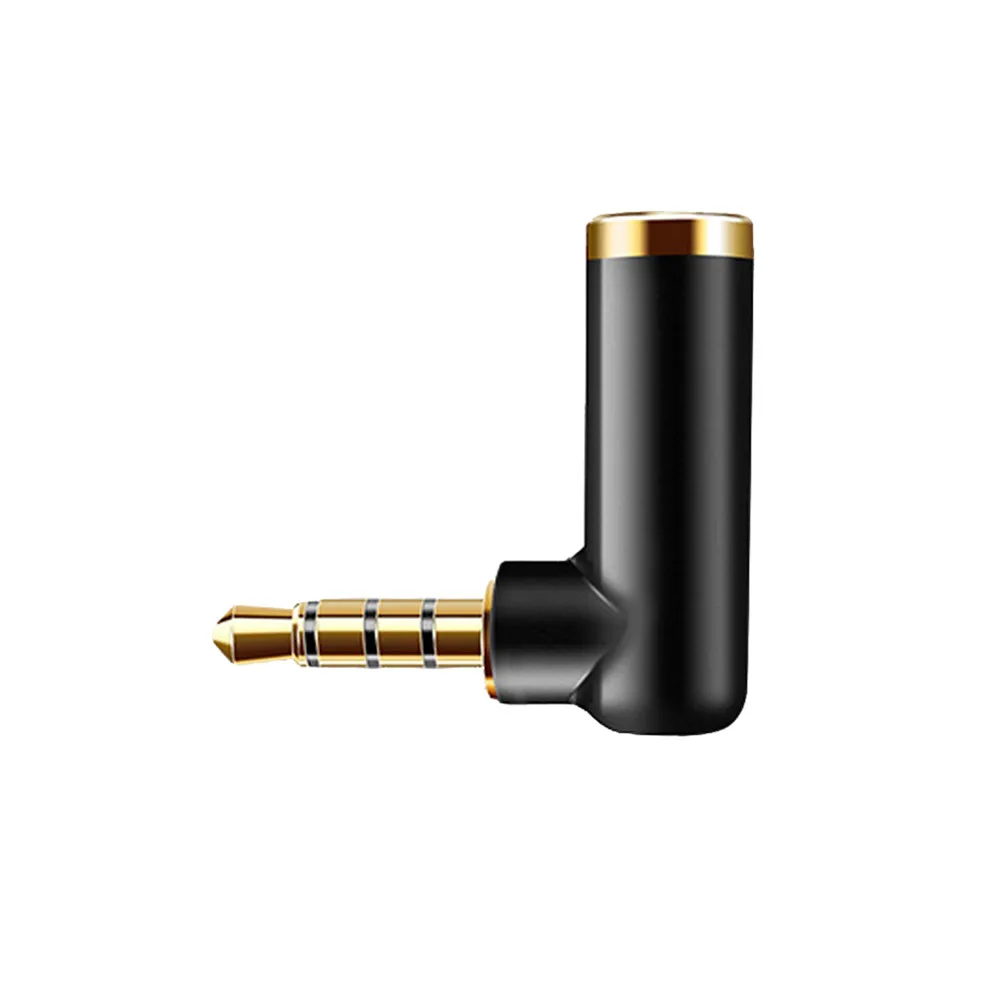 3.5MM To Male Female Audio Adapter Jack Stereo Converter 90 Degree L-Type Elbow Connector Conversion Head |