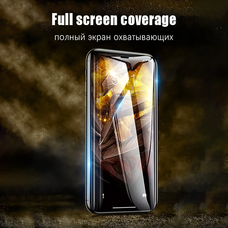 11D закругленные края полное покрытие защитное стекло на iPhone X Xs Max закаленное для XR
