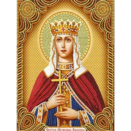 5901670 Алмазная живопись по номерам, религиозная икона, полный дисплей, стразы, полная квадратная Алмазная вышивка, вышивка крестиком, мозаика, домашний декор - Цвет: 5901670