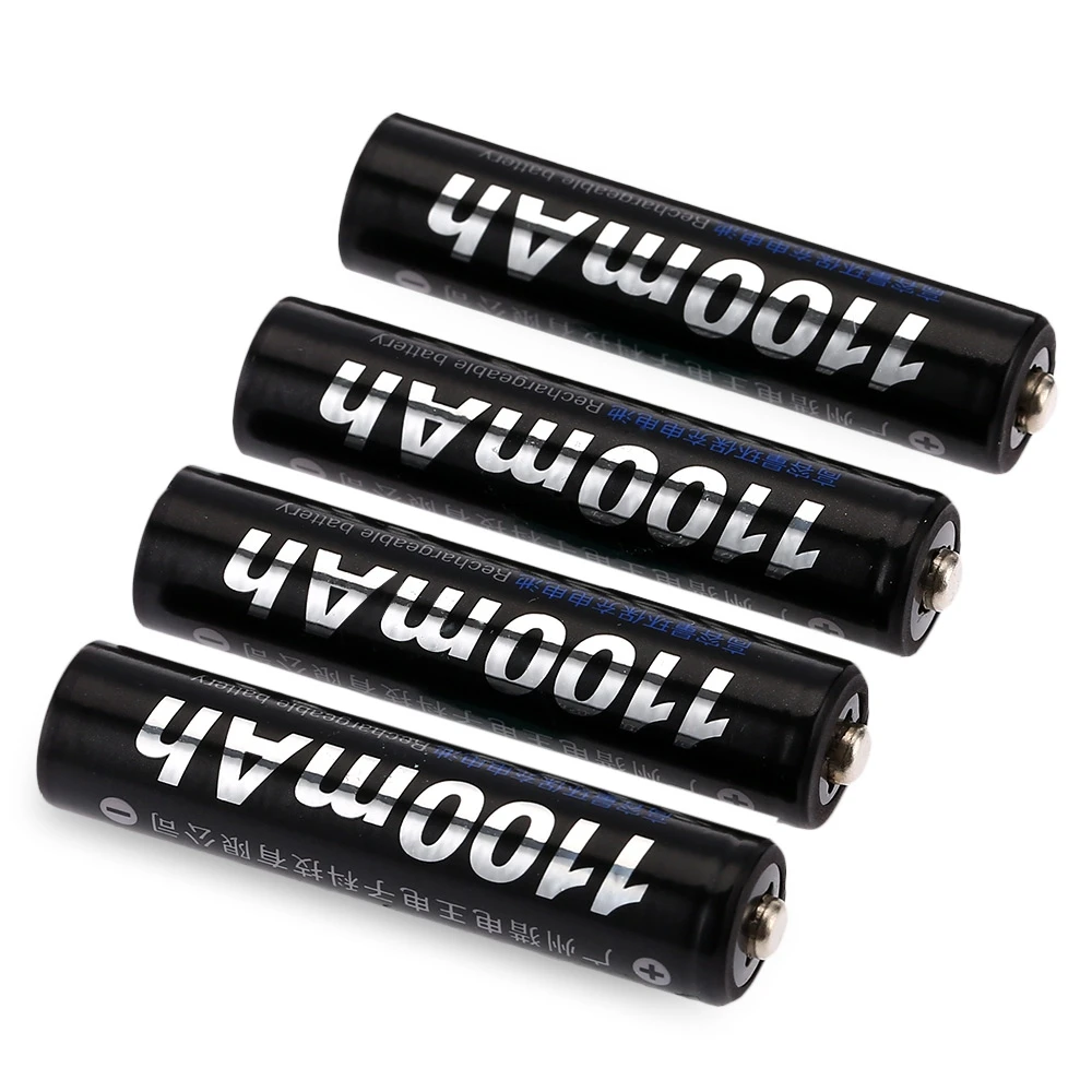 4 шт. Palo AAA 1 2 V 1100mAh перезаряжаемая Ni MH батарея для игрушечной камеры MP3 MP4 микрофон| |