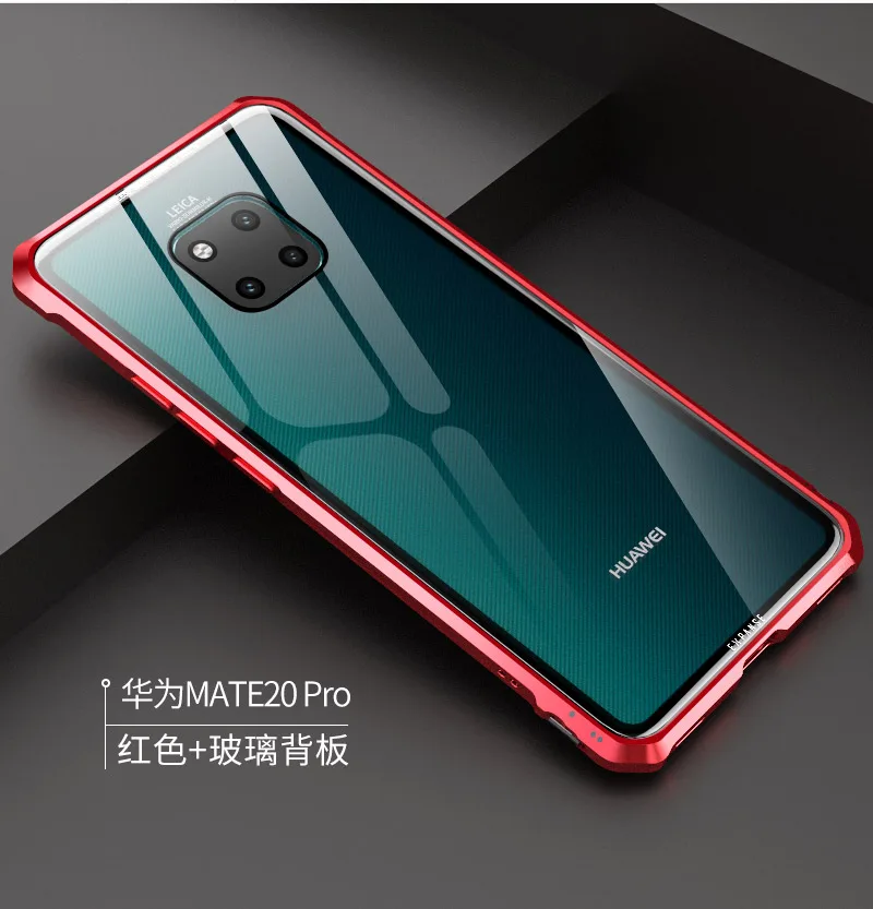 OMEVE чехол из закаленного стекла для huawei mate 20 Lite mate 20 Pro чехол mate 20 металлическая рамка прозрачная стеклянная задняя крышка бампер для Maimang7