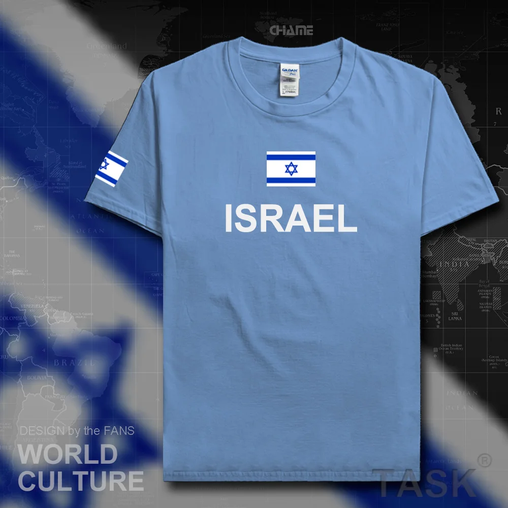 Israel Israeli men t shirt 2017 jerseys nation team cotton t-shirt sporting meeting fitness gyms clothing tees country tshirt | Мужская