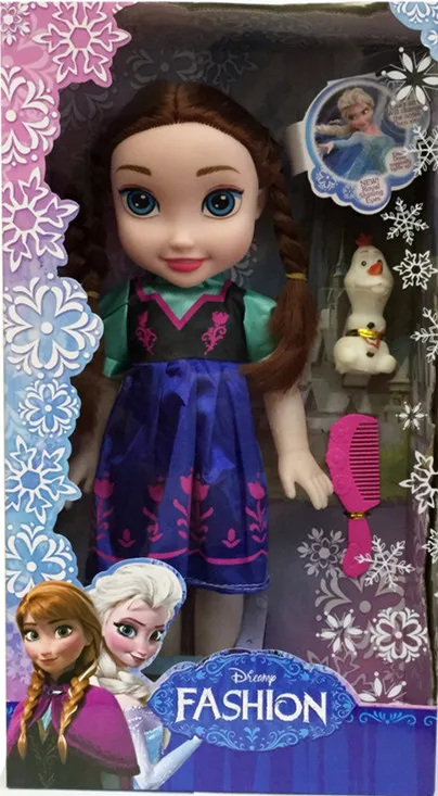 Куклы Диснея, Мультяшные куклы принцессы, Kawaii, Холодное сердце, куклы Анны, Эльзы, рождественский подарок, игрушки для детей - Цвет: A