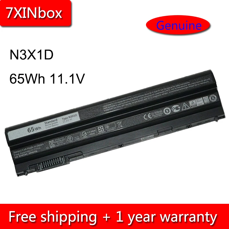 Аккумулятор 7XINbox 65Wh 11 1 В N3X1D T54FJ M5Y0X для Dell Latitude E6540 E6440 E5530 E5430 E6520 E6420 E6430 E6530 Precision