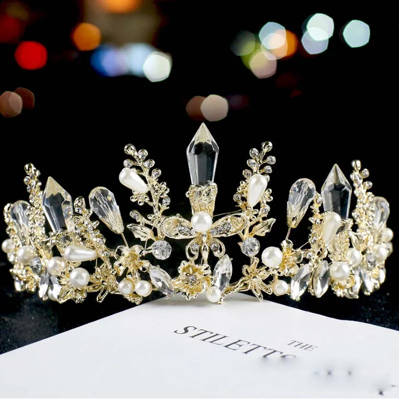 Новое свадебное платье для невесты аксессуары Хрустальная корона головной убор