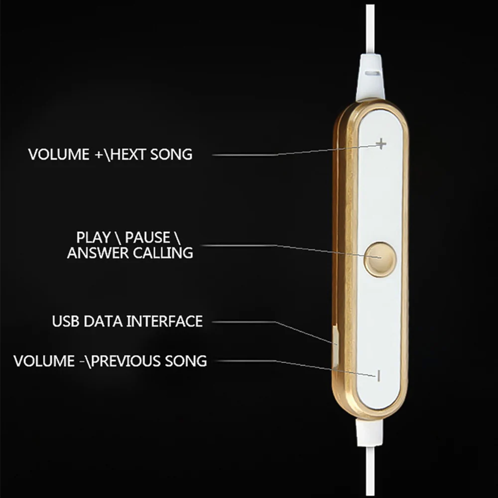 Беспроводной наушники Bluetooth IPX5 Водонепроницаемый устойчивое шейным наушник Fone