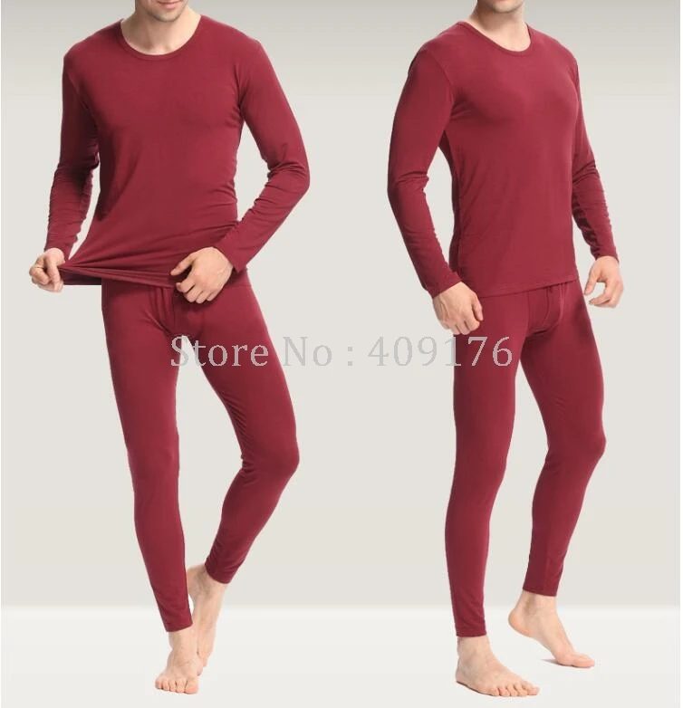 

Modal Long Johns Men Thermal Underwear Set PRAYGER Plus Size 7XL Warm Body Thin Underwear Suit
