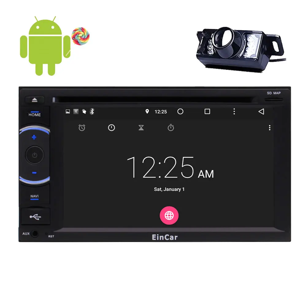 2 Din автомобильный стерео Восьмиядерный Android 5 1 В тире GPS навигация головное