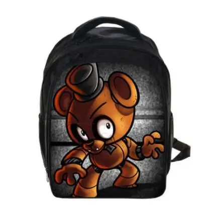 13 дюймов Дети Пять ночей в рюкзаки с принтом Фредди аниме FNAF рюкзак для мальчиков
