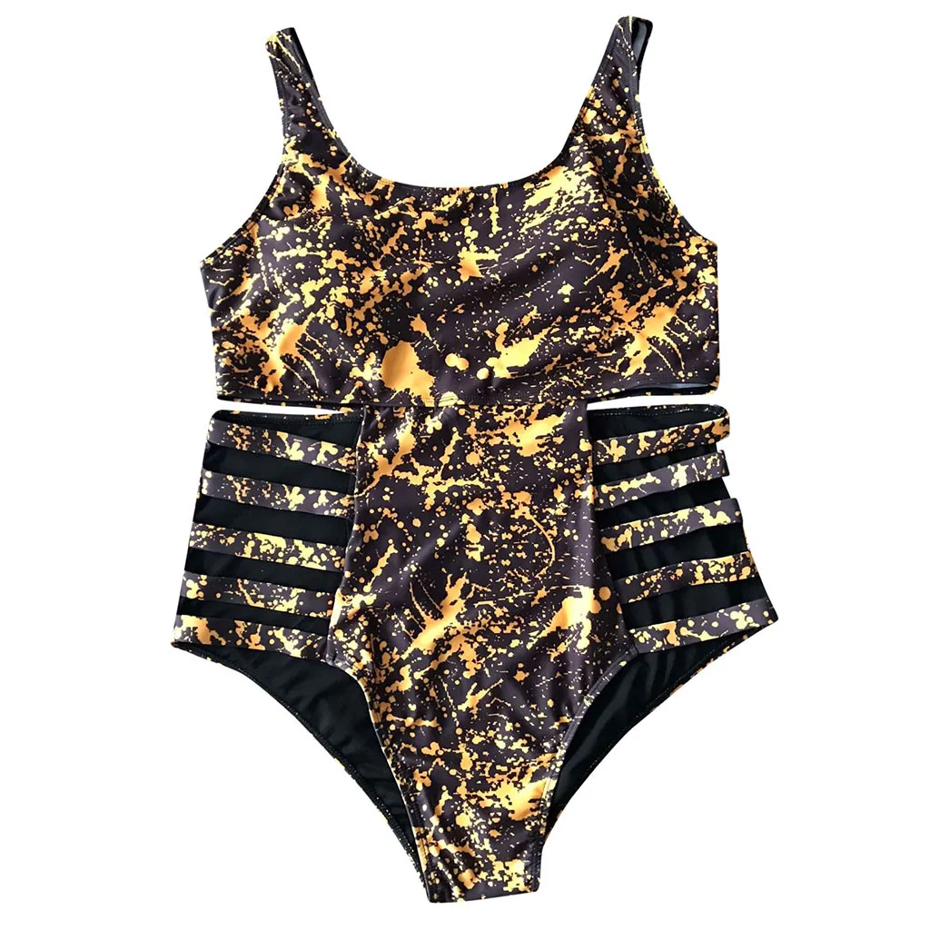 Women's Swimming Suit Sexy Bikini Swimsuit 2019 Swimwear Women Plus Size One-Piece Monokini Push Up Beachwear | Спорт и
