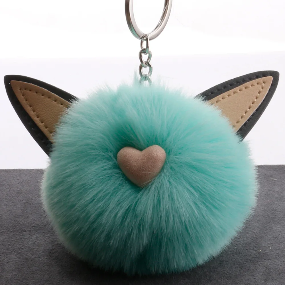 Новые мини плюшевый Кот начальник Kawaii меховой шарик мягкие игрушки для ключей