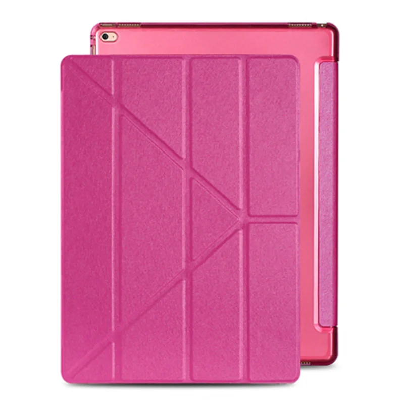 Rose Red Для Apple Ipad Pro 12,9 супер тонкий чехол-подставка из искусственной кожи чехол для планшета кожаный чехол для Ipad Pro 12,9+ стилус - Цвет: Rose Red