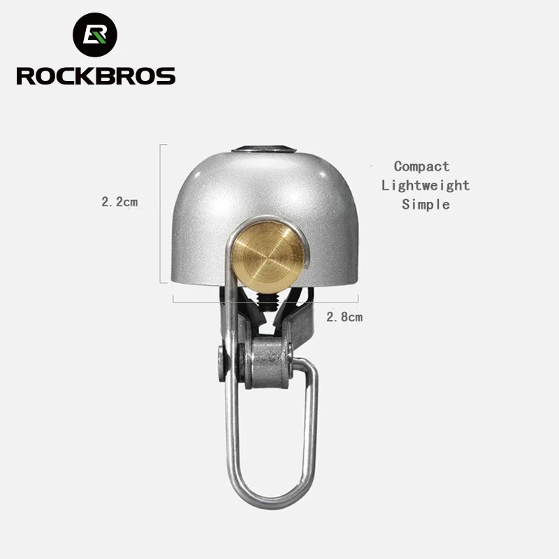 ROCKBROS классический нержавеющий велосипедный колокольчик рожок руль хрустящий