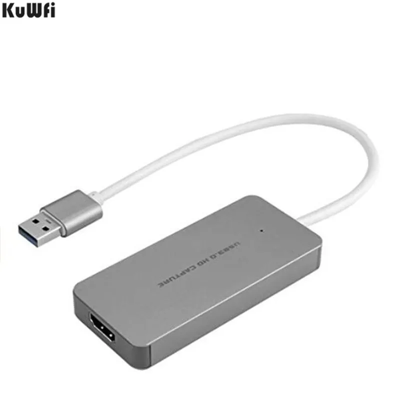 KuWFi видеозахвата адаптер игровая карта захвата HD MI USB ключ Full 1080P видео аудио
