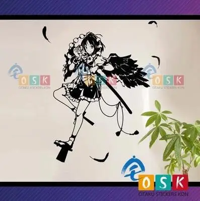 Touhou Project SYAMEIMARU AYA виниловая наклейка на стену s Decal Decor домашнее украшение аниме