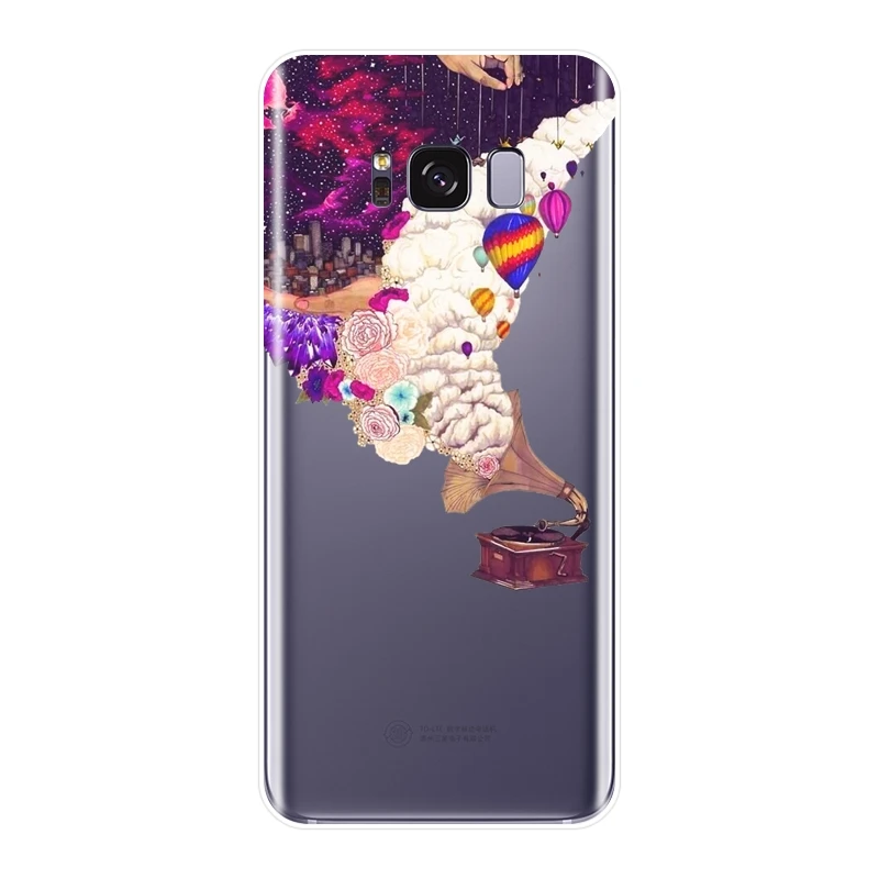 Чехол накладка для Samsung Galaxy Note 9 8 5 4 мягкий силиконовый чехол S5 S6 S7 Edge S8 S9