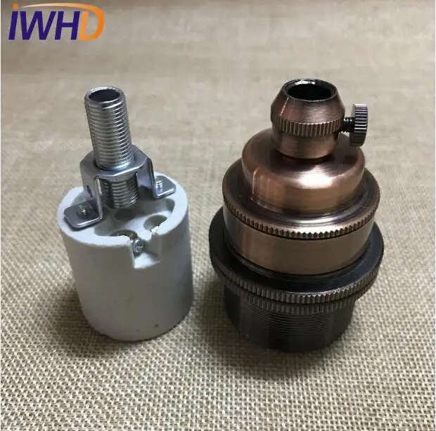 DIY ретро старинный держатель лампы E27 Цоколь Лофт промышленная подвеска патрон