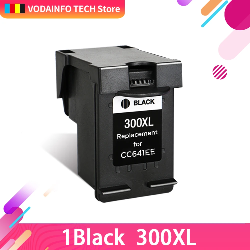QSYRAINBOW 1 шт. 300XL восстановленная Замена чернильных картриджей для HP 300 Deskjet F2480
