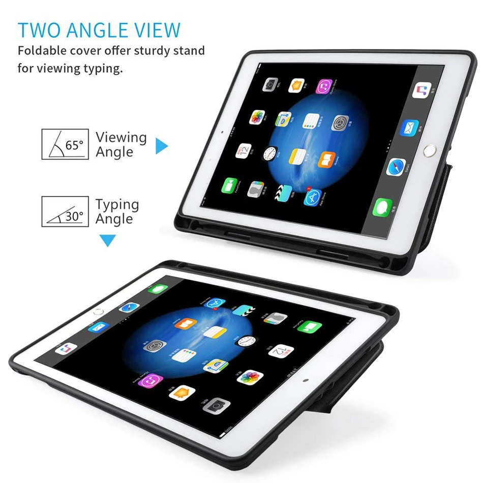 Чехол CHOETECH для iPad Air 2 складная Передняя Задняя крышка подставка с держателем