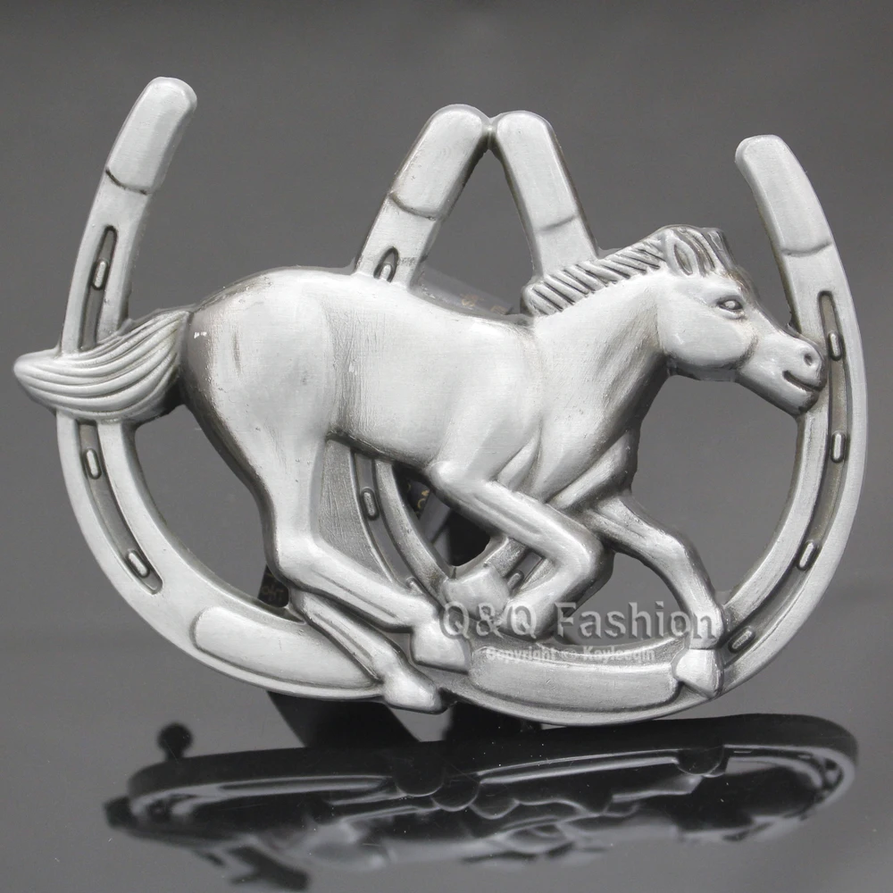 Винтажная позолоченная ковбойская Ретро Золотая подкова Бронко конная Пряжка