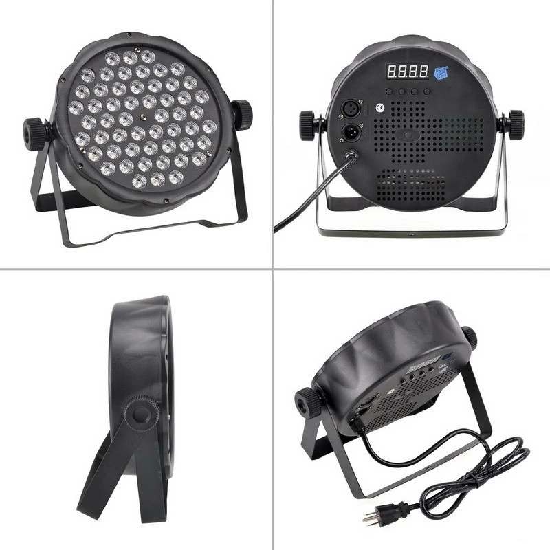 Горячая Распродажа светильник s 54x3W DJ par led 54*3w light R12 G18 B18 W6 Wash Disco DMX Controller effect for Small