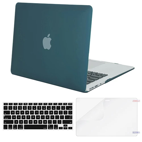Deep Teal Mosiso Laptop Protective Cover Case for Macbook Air 13 A1466 A1369 Netebook Matte Mac Book Air Case Accessories - Цвет: Deep Teal
