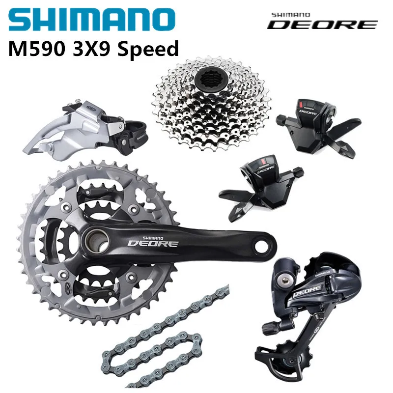 Shimano DEORE M590 система смещения с Alivio M430 диаметра окружности болтов (27 S указано переключения передач для MTB