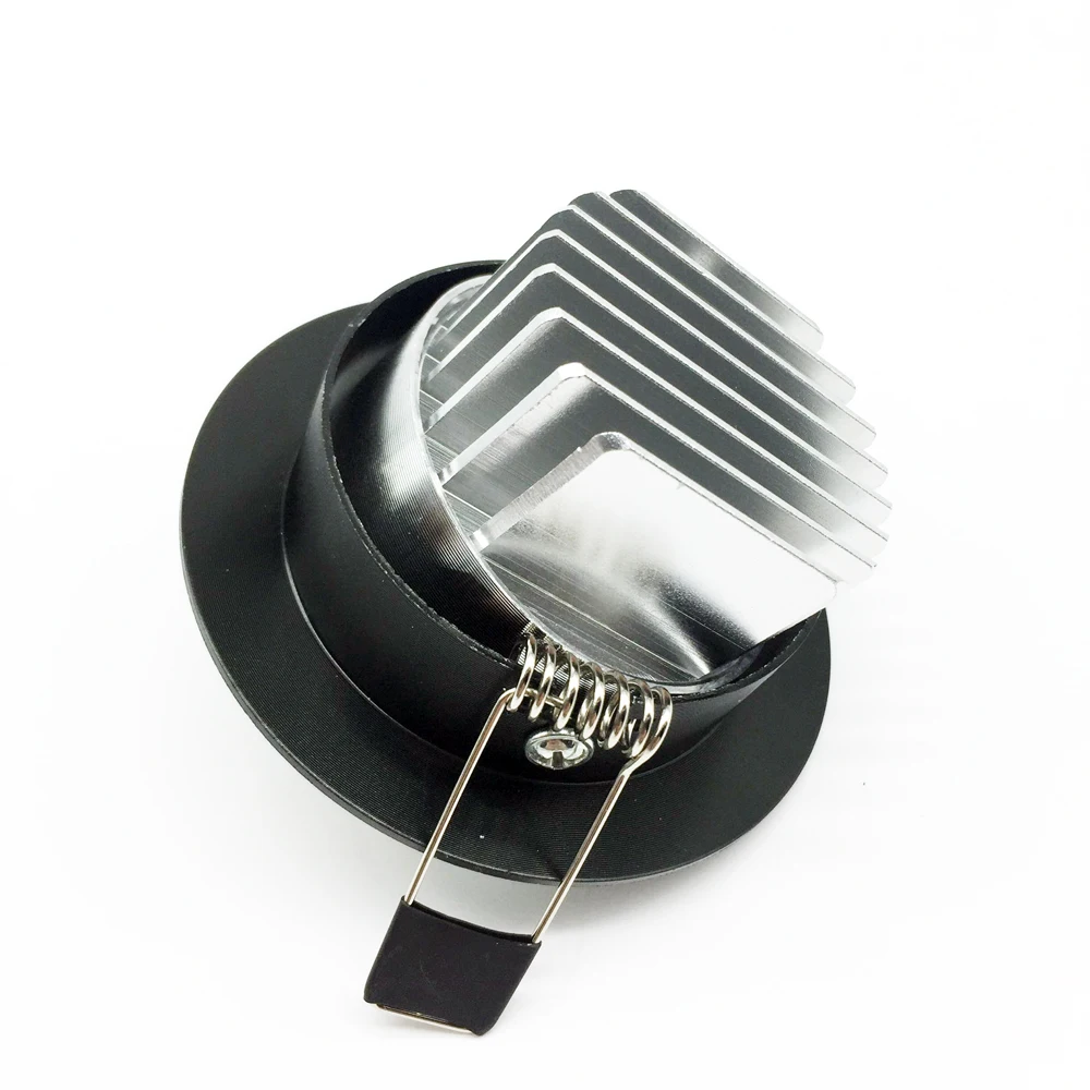10xnew arrivel LED Dimmable Led светильник черный COB 3 Вт 5 7 12 Точечный 85 265 в потолочные