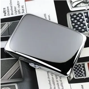 

Bright Surface Cigarette Case Stainless Steel Thin Cigarette Box 16 Sets Of Creative Cigarette Clip