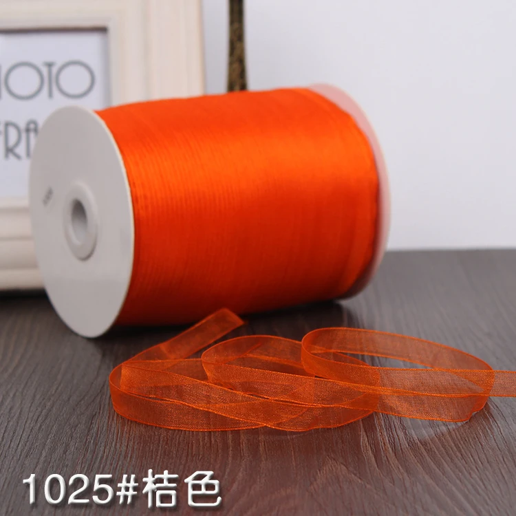 Новинка 3/8 &quotдюймов 10 метров ширина 1 см шифоновая лента DIY повязка на голову