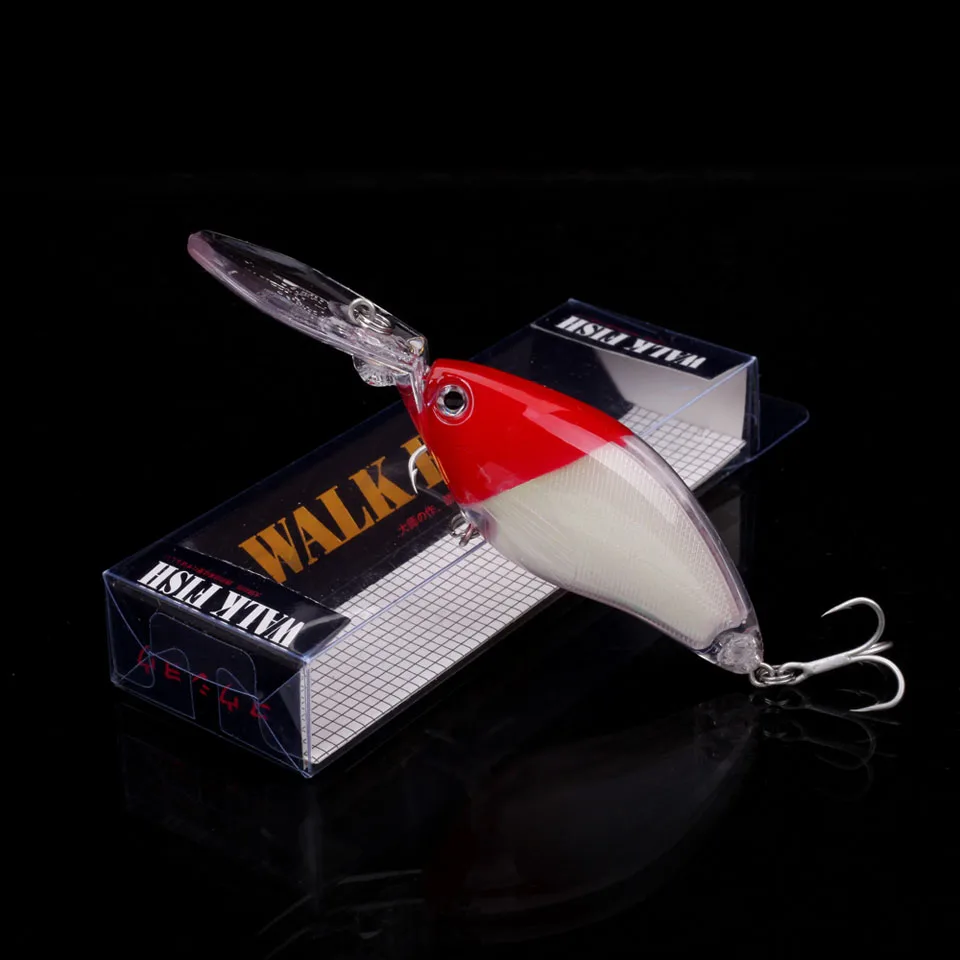 WALK FISH глубокая Дайвинг кренкбейт рыболовные приманки 18 г/105 мм искусственная приманка реалистичные воблеры с 6# качественными крючками - Цвет: K 11