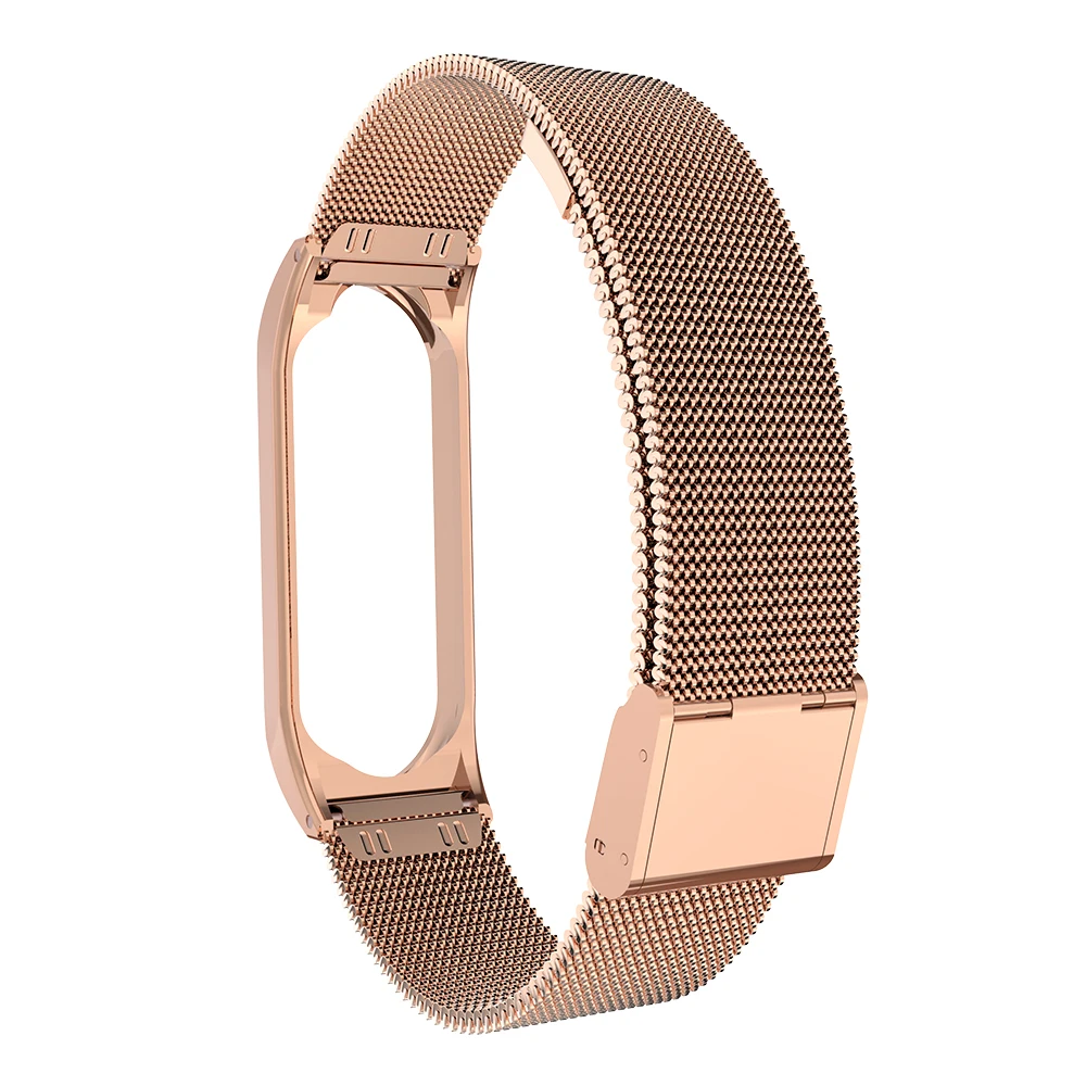 Nennbo, браслет на запястье, ремешок для Xiaomi Mi Band 3 MiBand 3, металлический браслет, ремешок на запястье из нержавеющей стали