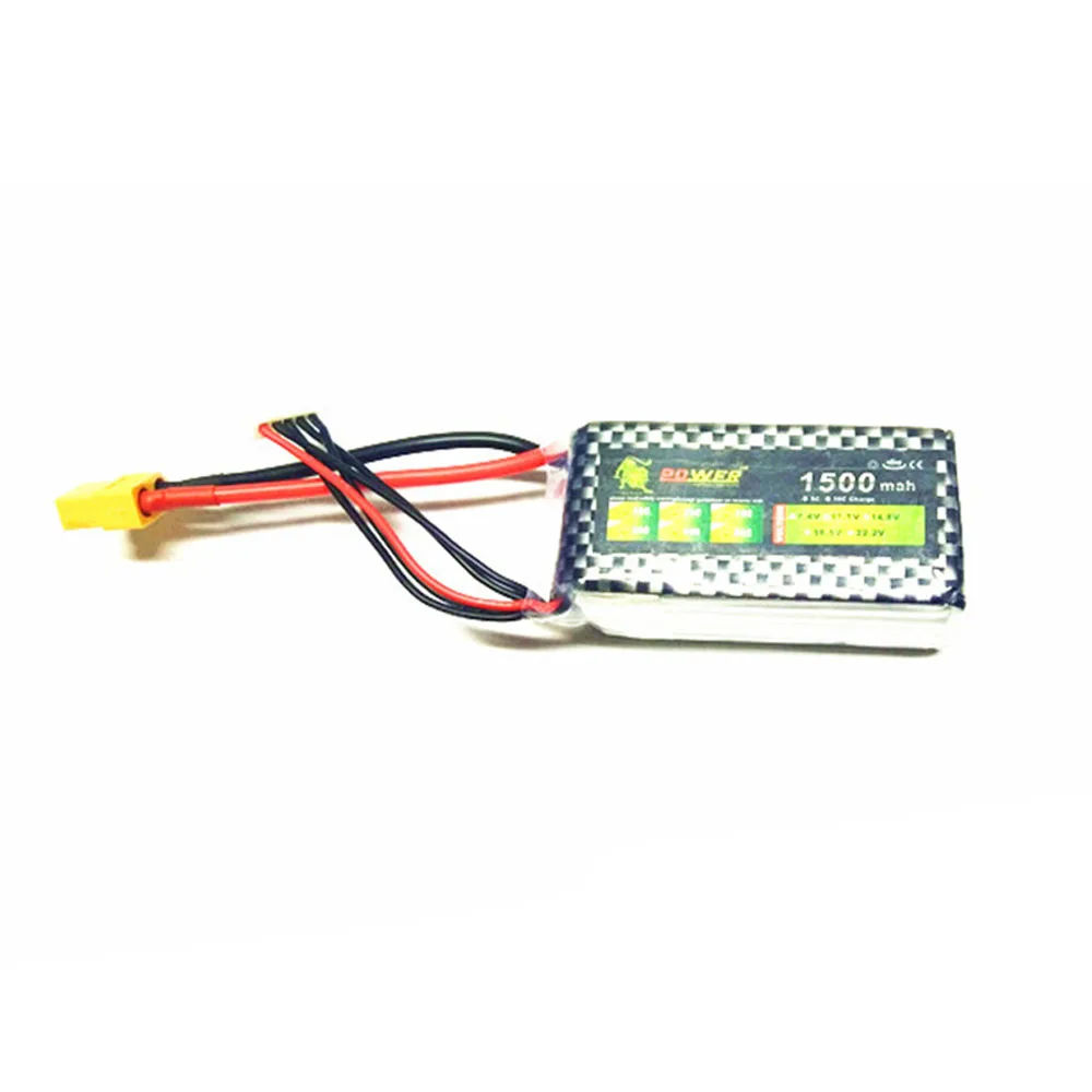 

Аккумулятор Lipo, 14,8 в, 1500 мАч, 25C MAX 35C для гоночного дрона, квадрокоптера FPV, радиоуправляемого автомобиля, лодки, самолета, вертолета
